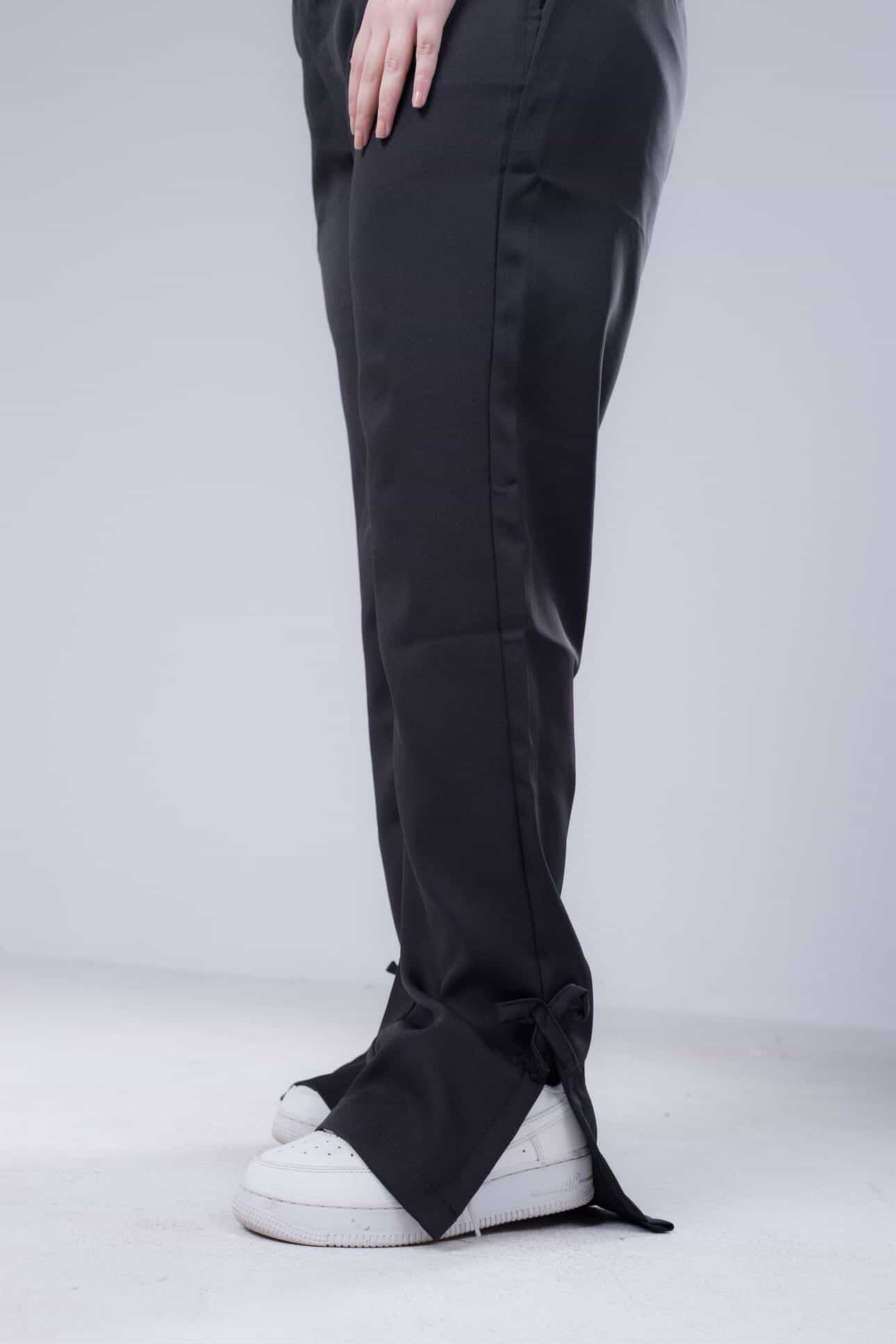 Black Wideleg Pants
