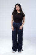 Navy Wideleg Pants