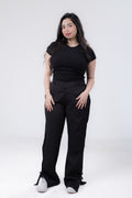 Black Wideleg Pants