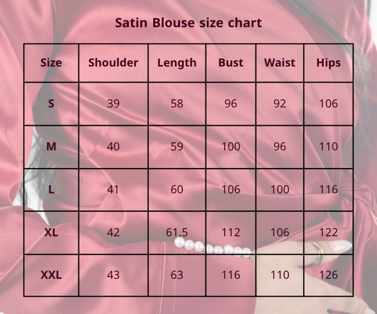 Red Satin Blouse