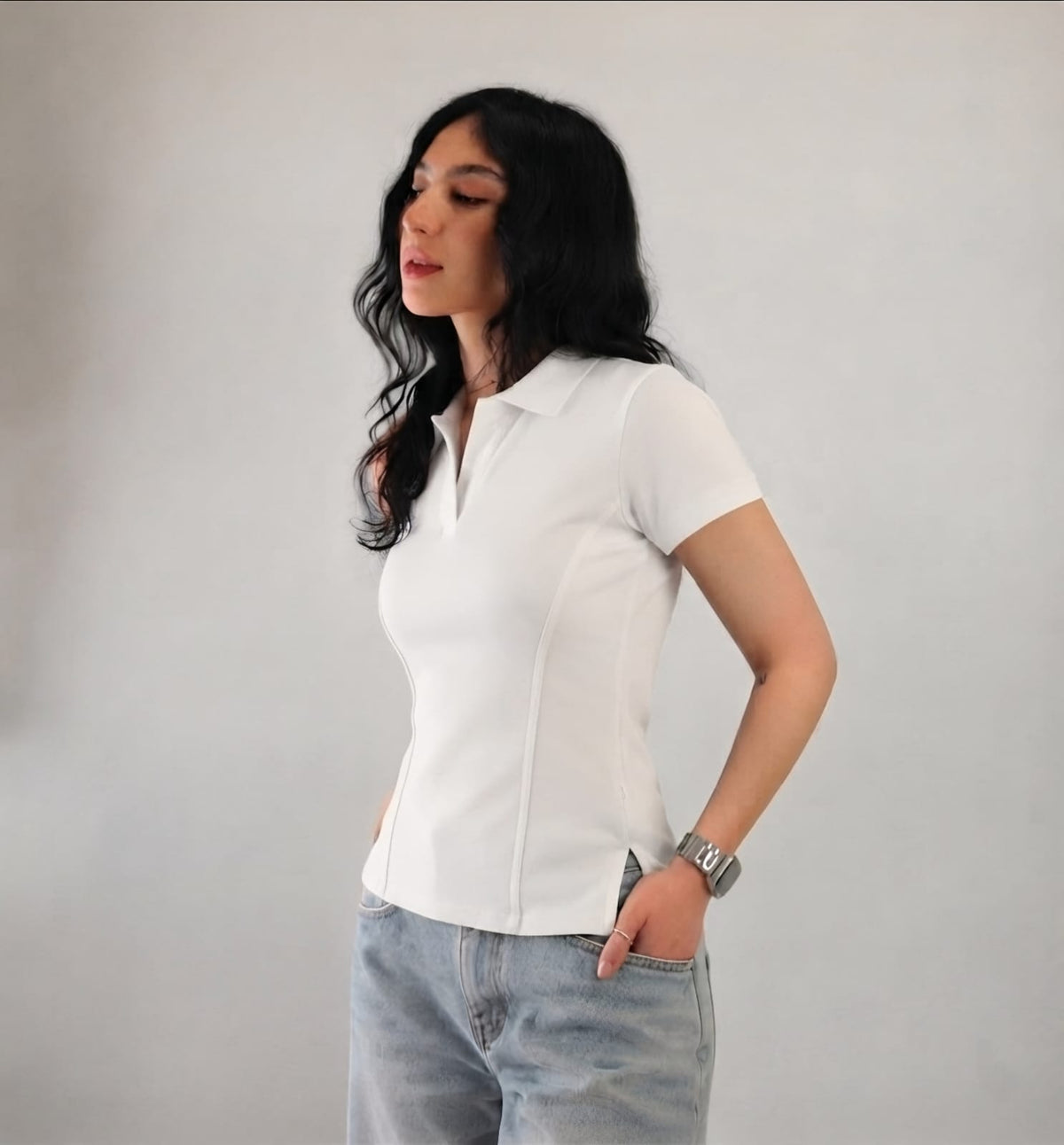 White Polo Shirt