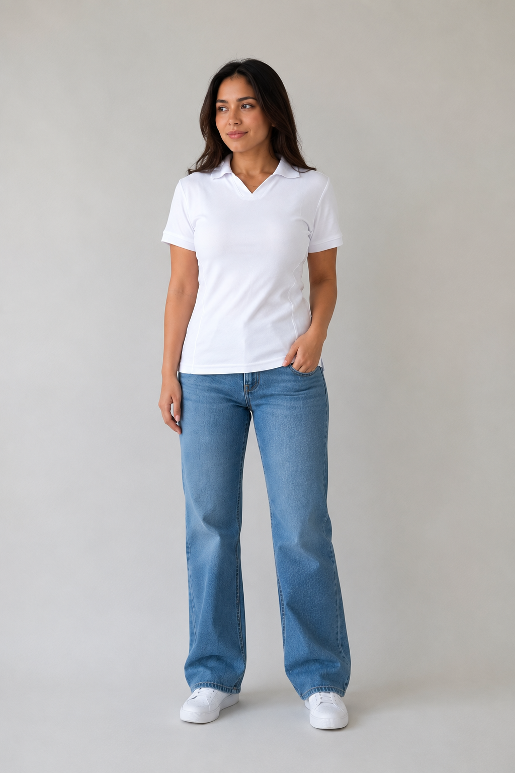white shirt