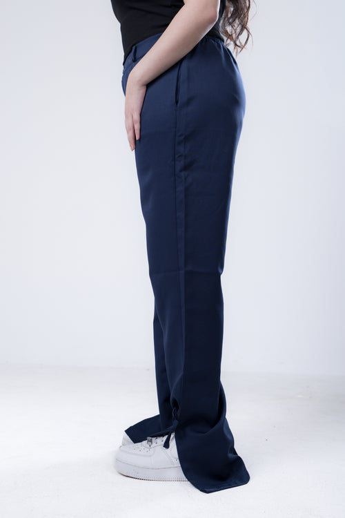 Navy Wideleg Pants