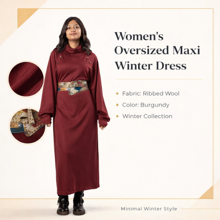 Women’s Oversized Maxi Winter Dress
